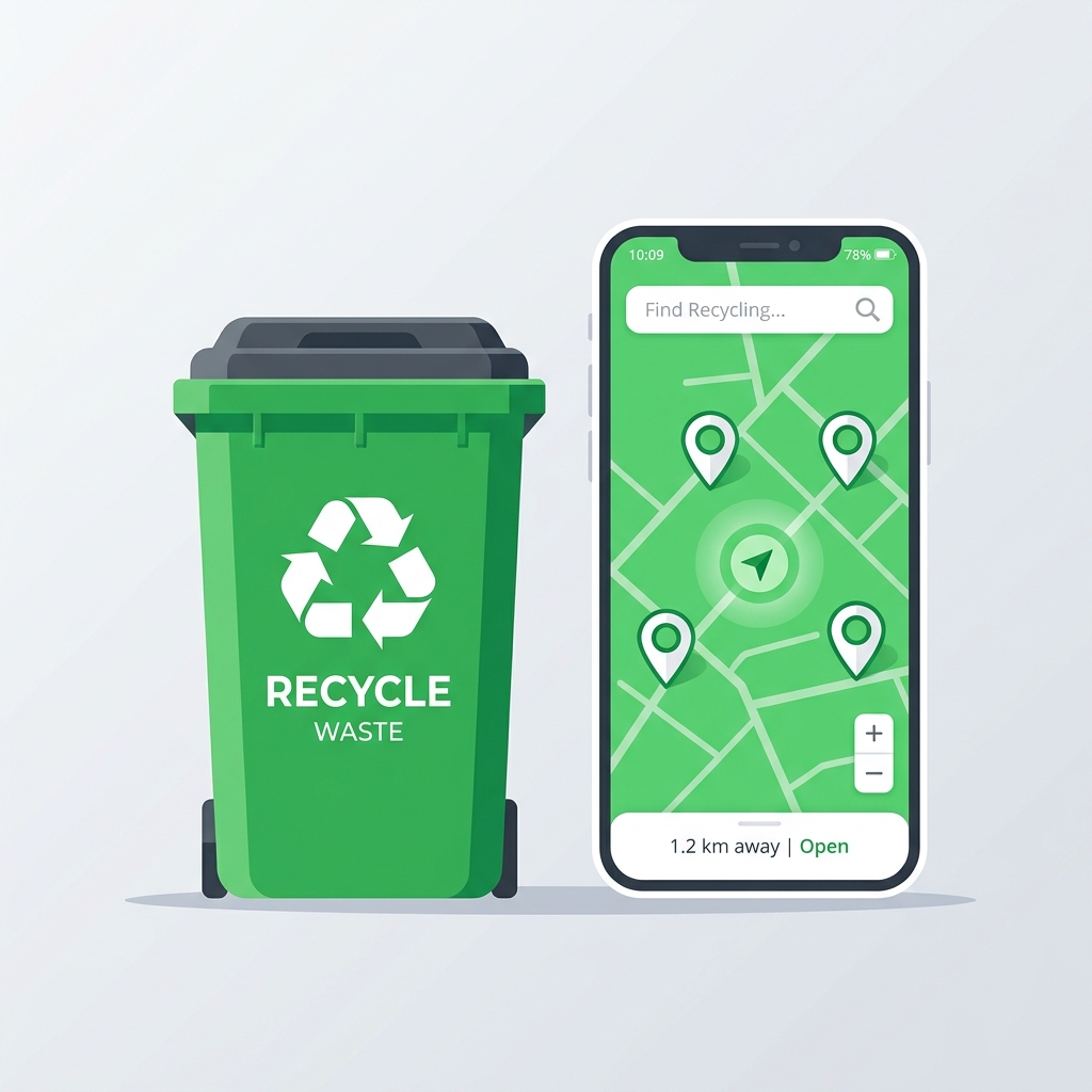 EcoCycle Map Illustration